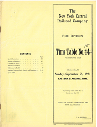 September 25, 1921- Erie division