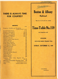 September 25, 1949 - Boston & Albany Division