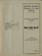 September 25, 1932 - CCC&STL - Cincinnati - Sandusky Division