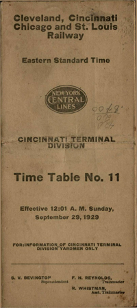 September 29, 1929 - CCC&STL - Cincinnati Terminal