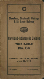 June 23, 1912 - CCC&STL - Cleveland-Indianapolis llinois Division