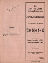 dECEMBER 2, 1923 - Cleveland Terminal