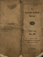 April 28, 1929 -  Cincinnati Northern