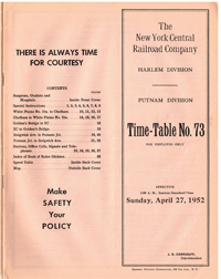 April 27, 1952 - Harlem & Putnam Divisions