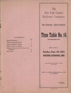 September 25, 1921 - Hudson  Divison
