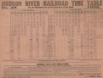 November 14, 1859 - Hudson River Division