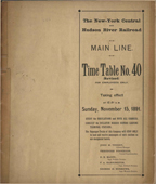 November 15, 1891 - Mainline