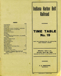 August 29, 1923 - Indiana Harbor Belt