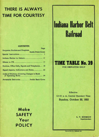 October 30, 1955 - Indiana Harbor Belt
