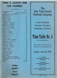 April 26, 1959 - Lake Division - Toledo Division - Western Division