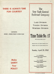 April 25, 1965 - Lake Division - Toledo Division - Western Division