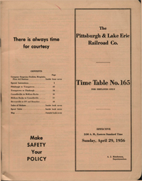 April 29, 1956 - Pittsburgh & Lake Erie