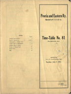 July 3, 1932 - Peoria & Eastern