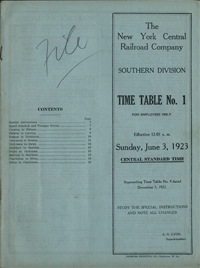 June 3, 1923 - Southern Division
