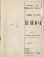 April 30, 1911 - Western division