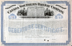 Canada Southern Debenture