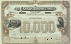 Canada Southern $10000 bond