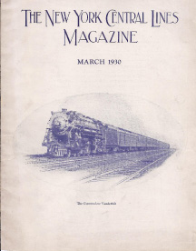 March 1930 New York Central Lines Magazines